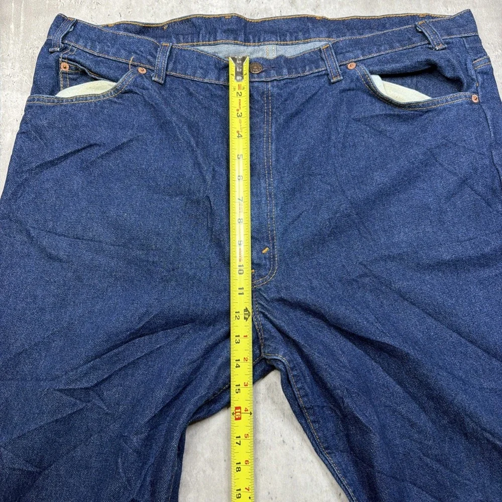 Vtg Levi's 509 Orange Tab Jeans 44x30 Made in USA Dark Wash Straight Leg 80s 90s